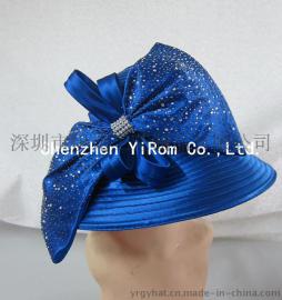 YRSM14104布条帽satin ribbon kentucky derby royal ascot race hat