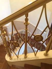 古典楼梯护栏价格 铝合金复古楼梯护栏扶手图片 定制铜楼梯护栏 全国厂家直销