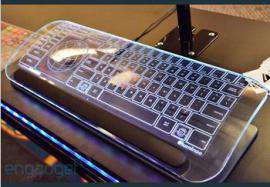 恒宇极光LED灯光超薄超轻水晶键盘